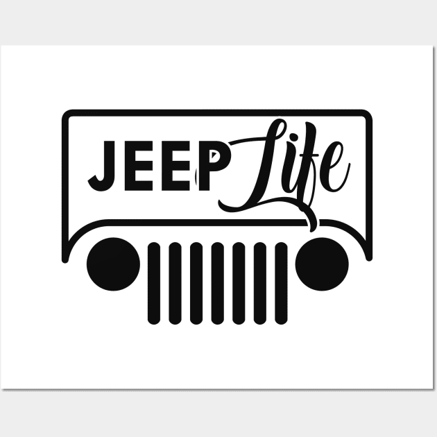 Jeep Life Wall Art by KC Happy Shop